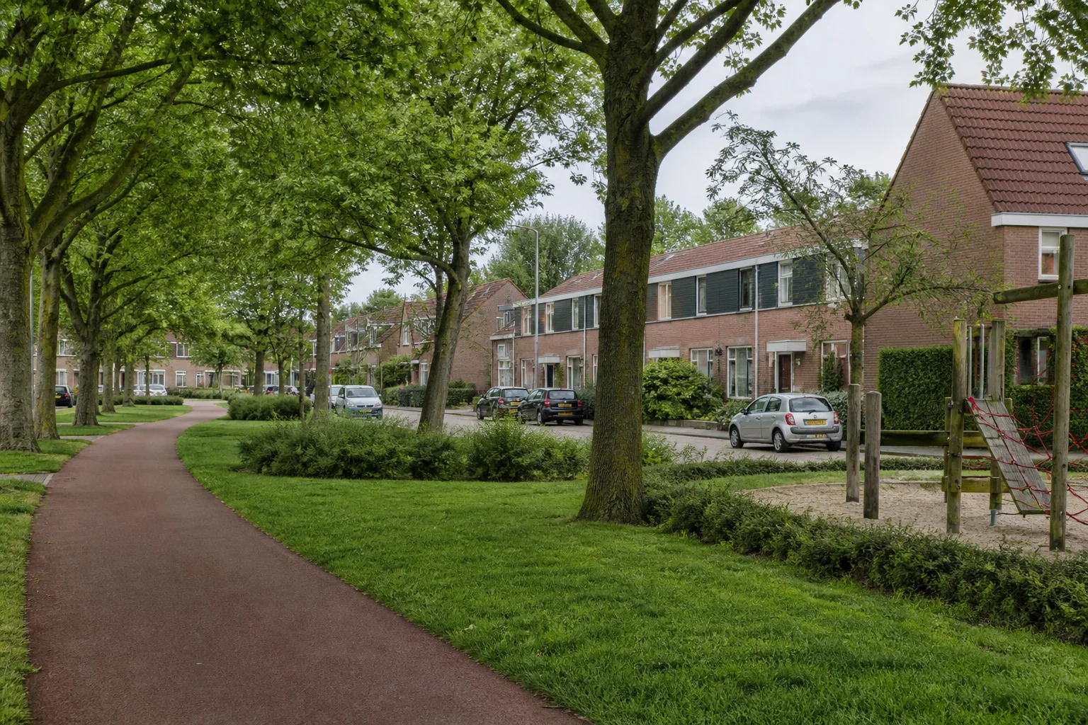 Groene woonomgeving van Achtse Barrier–Hoeven in Eindhoven