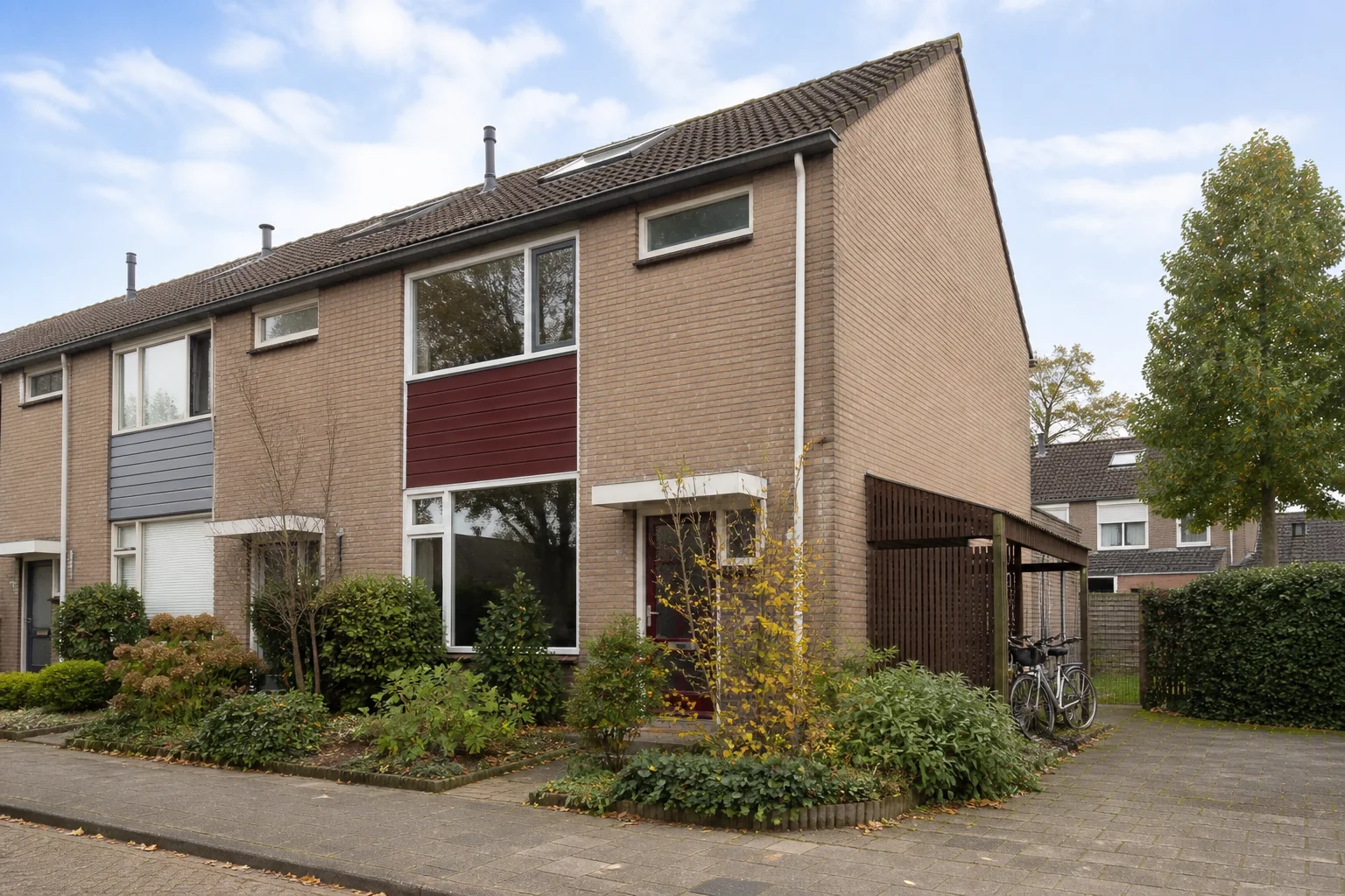 Typische grondgebonden woningen in Achtse Barrier–Hoeven
