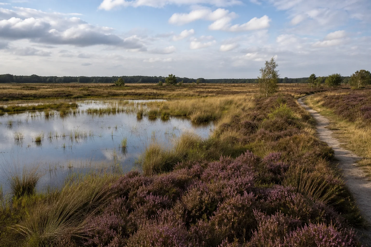 Landschap van De Peel bij Asten