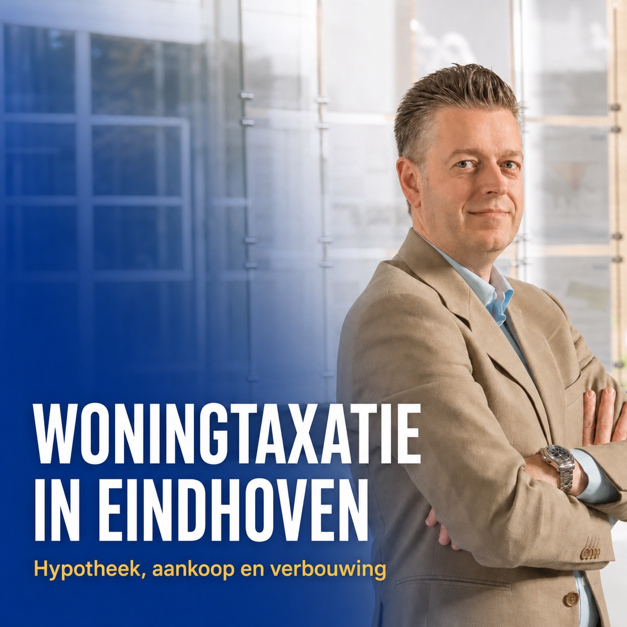 Dirk-Jan Bonenkamp van Cheetah Valuations. Afbeeldingstekst: Woningtaxatie in Eindhoven voor hypotheek, aankoop en verbouwing.