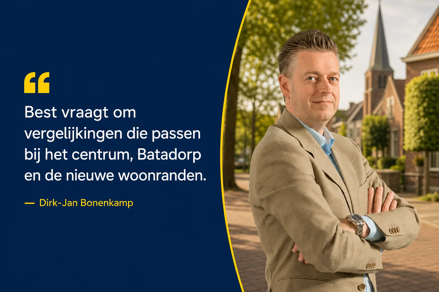 Dirk-Jan Bonenkamp over een passende vergelijkingsgroep voor Best