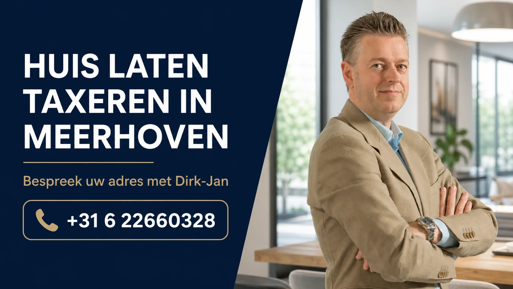 Huis laten taxeren in Meerhoven met Dirk-Jan Bonenkamp, bel +31 6 22660328
