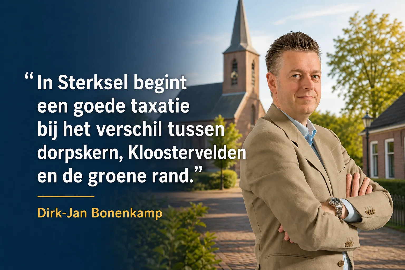 Huis laten taxeren in Sterksel | NWWI | €599 all-in 6 Dirk-Jan Bonenkamp over de verschillen tussen de dorpskern, Kloostervelden en de groene rand van Sterksel