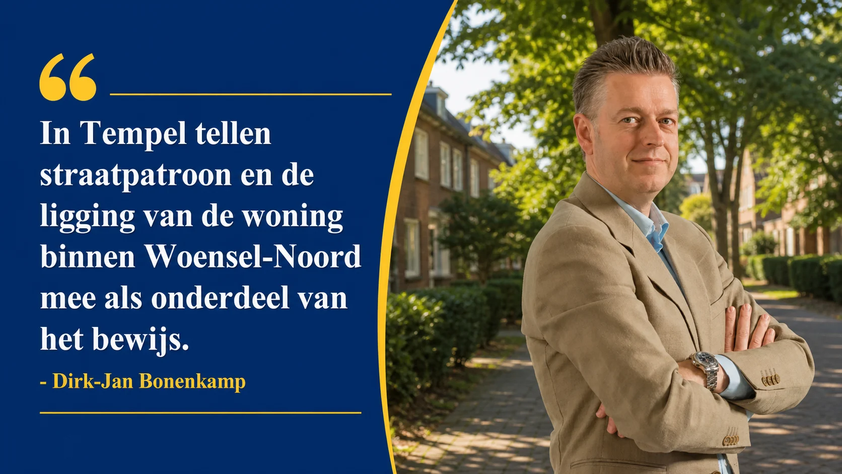 Dirk-Jan Bonenkamp over straatpatroon en woningligging in Tempel