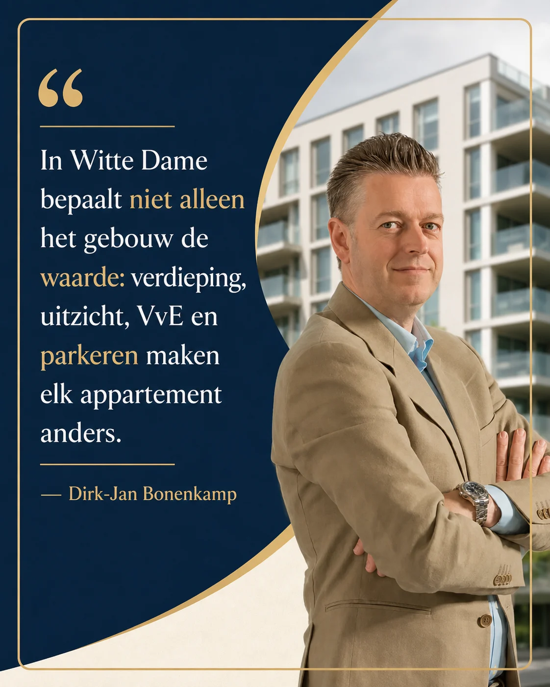 Huis laten taxeren in Witte Dame | NWWI | €599 Eindhoven 6 Dirk-Jan Bonenkamp over verdieping, uitzicht, VvE en parkeren in Witte Dame