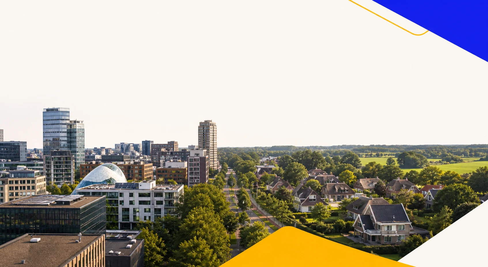 Woningwaarde Eindhoven vergelijken: buurten en dorpen 1 Stadswoningen in Eindhoven naast groene dorpsomgeving in Noord-Brabant
