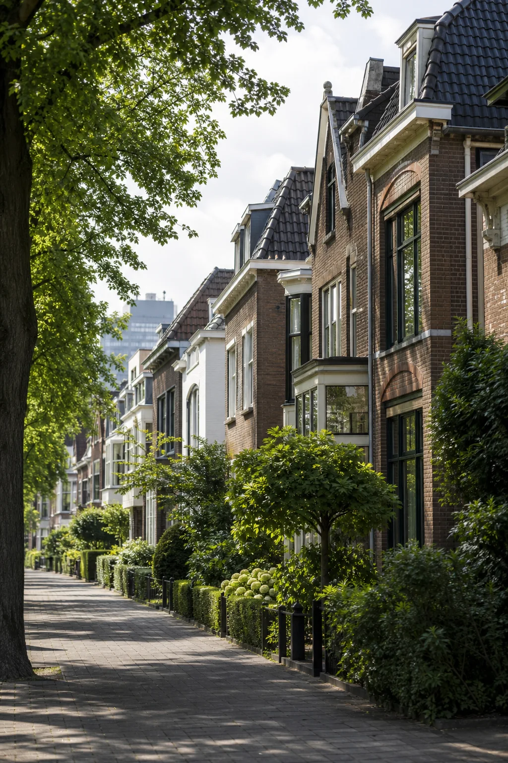 Huis laten taxeren in Elzent-Noord | CBS, WOZ en woningmarkt 1 Groene woonstraat met woningen in Elzent-Noord, Eindhoven