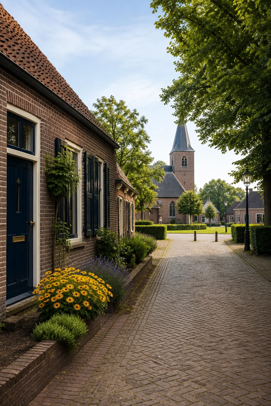 Dorpswoning en groen pad in Knegsel