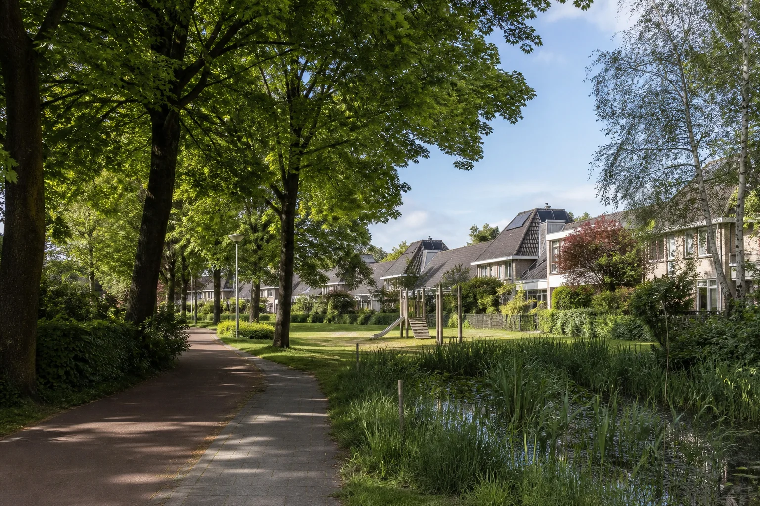 Huis laten taxeren in Ooievaarsnest | NWWI | €599 all-in 5 Groene woonomgeving en straatbeeld van Ooievaarsnest