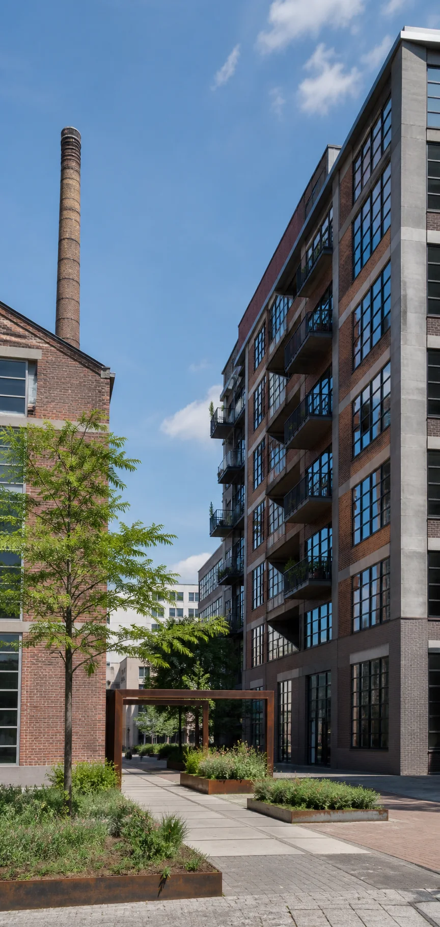 Groene woonstraat met woningen in Strijp, Eindhoven
