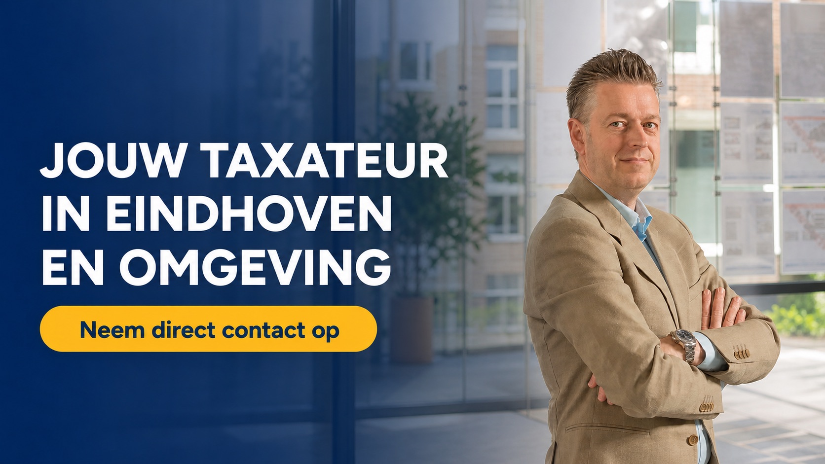 Dirk-Jan Bonenkamp van Cheetah Valuations. Afbeeldingstekst: Jouw taxateur in Eindhoven en omgeving. Neem direct contact op.